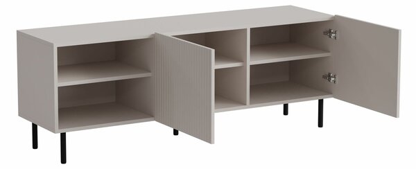 TV-állvány Livsonu 103, Közepes sűrűségű farostlemez, Laminált forgácslap, 54x150x40cm, Kasmír