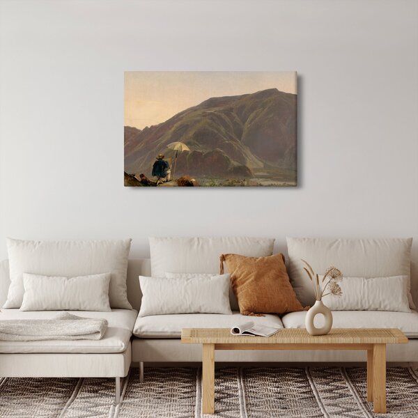 Kép - Jules Coignet, View of Bozen with a Painter, reprodukciók (90x60 cm)