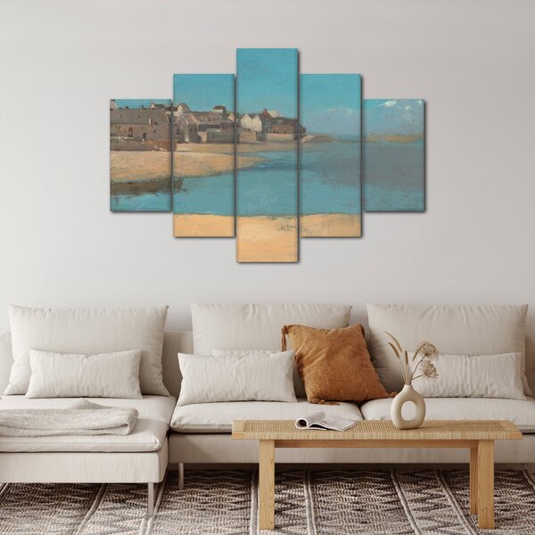 Kép - Odilon Redon, Village by the Sea in Brittany, reprodukciók (150x105 cm)