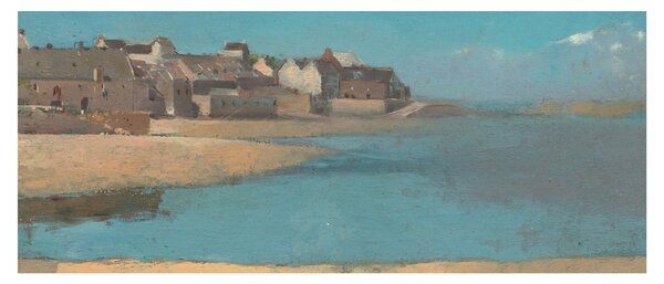 Kép - Odilon Redon, Village by the Sea in Brittany, reprodukciók (120x50 cm)