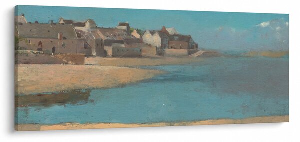 Kép - Odilon Redon, Village by the Sea in Brittany, reprodukciók (120x50 cm)