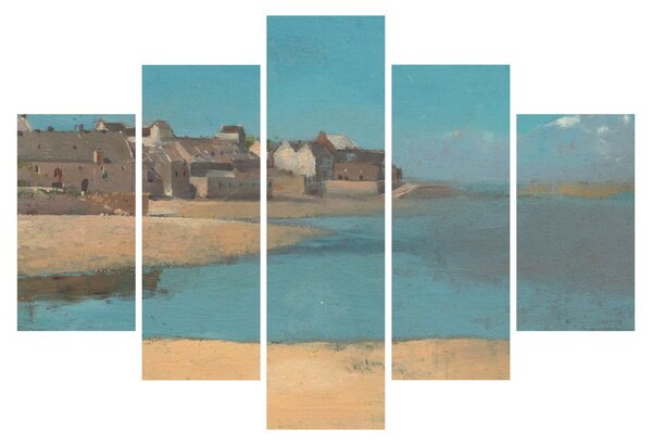 Kép - Odilon Redon, Village by the Sea in Brittany, reprodukciók (150x105 cm)