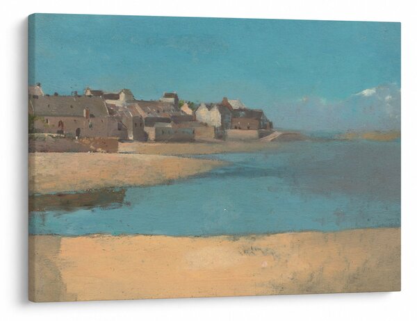 Kép - Odilon Redon, Village by the Sea in Brittany, reprodukciók (70x50 cm)
