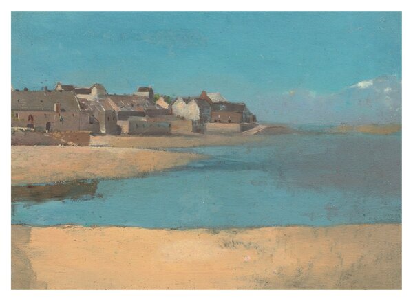 Kép - Odilon Redon, Village by the Sea in Brittany, reprodukciók (70x50 cm)