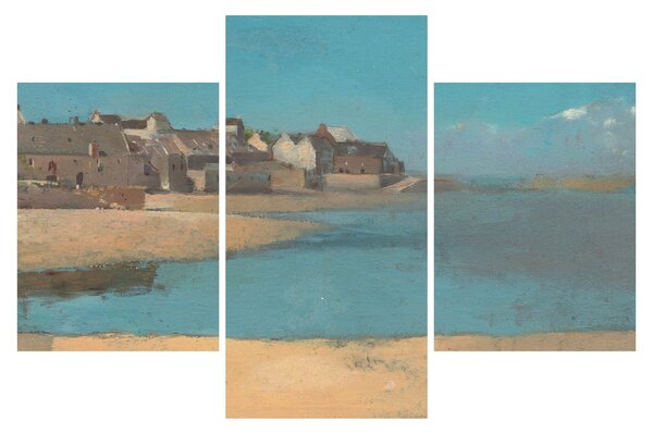 Kép - Odilon Redon, Village by the Sea in Brittany, reprodukciók (90x60 cm)