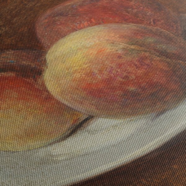 Kép - Henri Fantin-Latour, Three Peaches on a Plate, reprodukciók (órával) (90x30 cm)