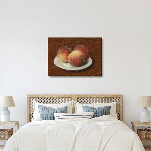 Kép - Henri Fantin-Latour, Three Peaches on a Plate, reprodukciók (70x50 cm)