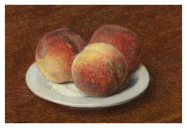 Kép - Henri Fantin-Latour, Three Peaches on a Plate, reprodukciók (90x60 cm)