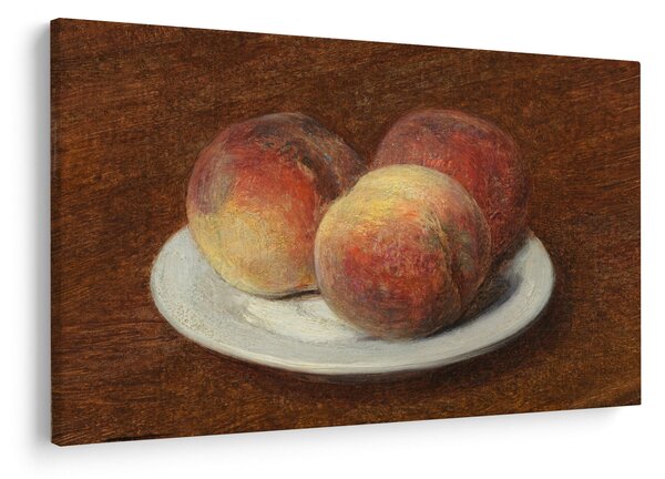 Kép - Henri Fantin-Latour, Three Peaches on a Plate, reprodukciók (90x60 cm)