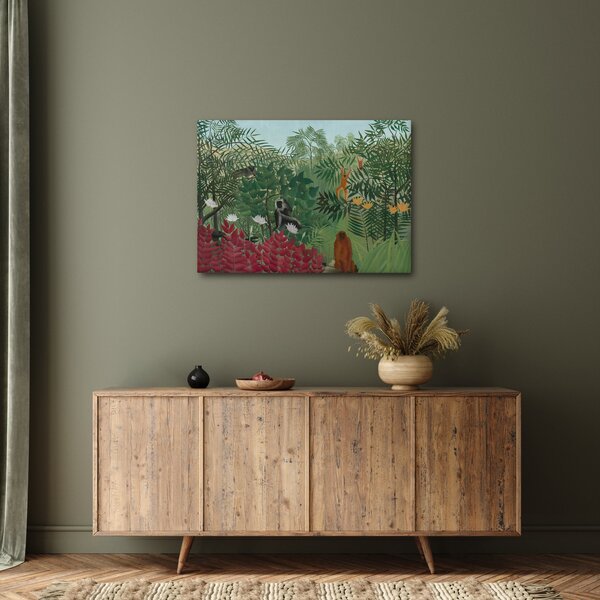 Kép - Henri Rousseau, Tropical Forest with Monkeys, reprodukciók (70x50 cm)