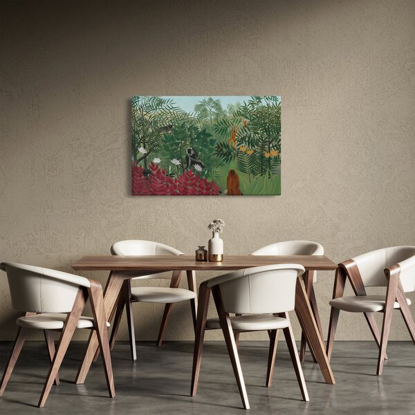 Kép - Henri Rousseau, Tropical Forest with Monkeys, reprodukciók (90x60 cm)