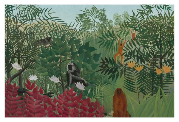 Kép - Henri Rousseau, Tropical Forest with Monkeys, reprodukciók (90x60 cm)