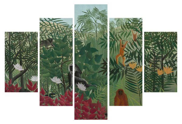 Kép - Henri Rousseau, Tropical Forest with Monkeys, reprodukciók (150x105 cm)