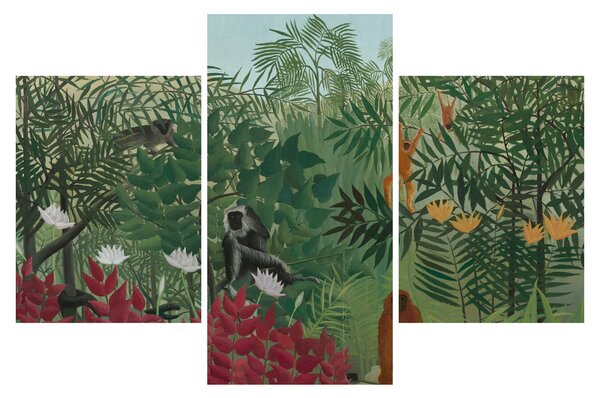 Kép - Henri Rousseau, Tropical Forest with Monkeys, reprodukciók (90x60 cm)