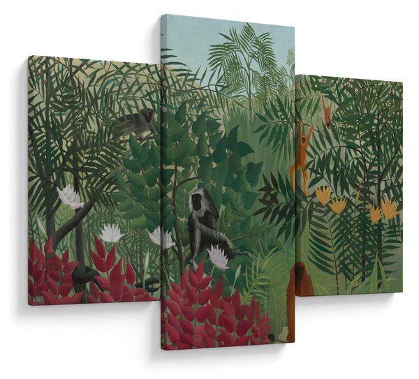 Kép - Henri Rousseau, Tropical Forest with Monkeys, reprodukciók (90x60 cm)