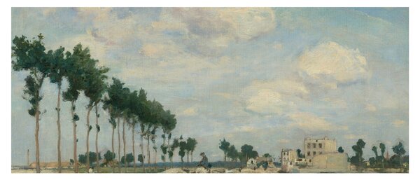 Kép - Johan Barthold Jongkind, The Towpath, reprodukciók (120x50 cm)