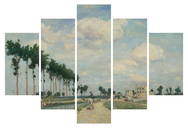 Kép - Johan Barthold Jongkind, The Towpath, reprodukciók (150x105 cm)