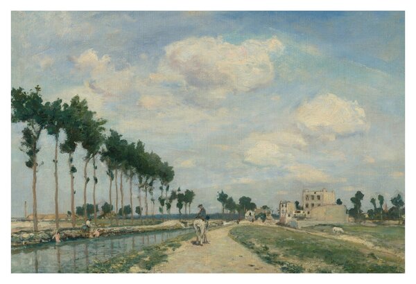 Kép - Johan Barthold Jongkind, The Towpath, reprodukciók (90x60 cm)