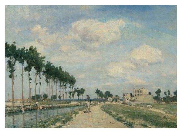 Kép - Johan Barthold Jongkind, The Towpath, reprodukciók (70x50 cm)