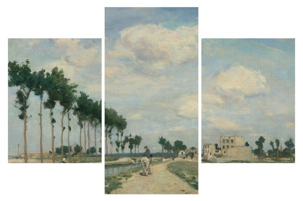 Kép - Johan Barthold Jongkind, The Towpath, reprodukciók (90x60 cm)