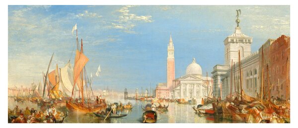 Kép - Joseph Mallord William Turner, Venice the Dogana and San Giorgio Maggiore, reprodukciók (120x50 cm)