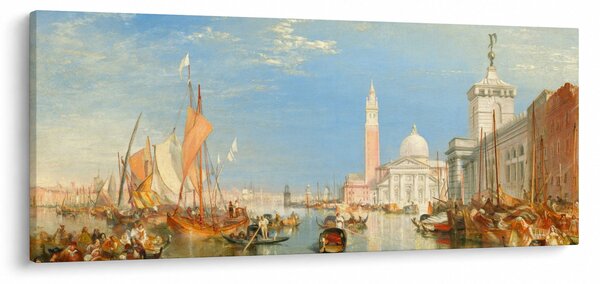 Kép - Joseph Mallord William Turner, Venice the Dogana and San Giorgio Maggiore, reprodukciók (120x50 cm)