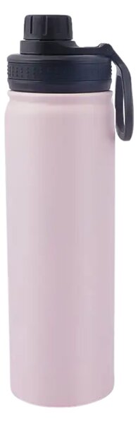 Rózsaszín Termosz Kulacs Rozsdamentes Acél Anyagból, Szivárgásmentes Kupakkal, Hidegen és Melegen Tartó Funkcióval - 650 ml