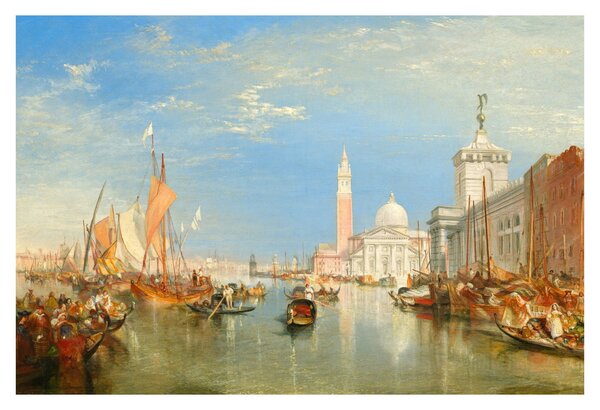 Kép - Joseph Mallord William Turner, Venice the Dogana and San Giorgio Maggiore, reprodukciók (90x60 cm)