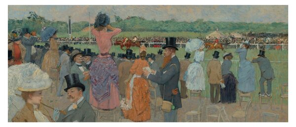 Kép - Jean-Louis Forain, The Races at Longchamp, reprodukciók (120x50 cm)
