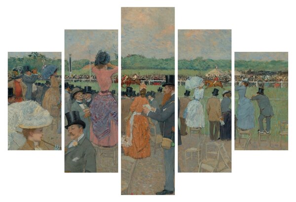 Kép - Jean-Louis Forain, The Races at Longchamp, reprodukciók (150x105 cm)
