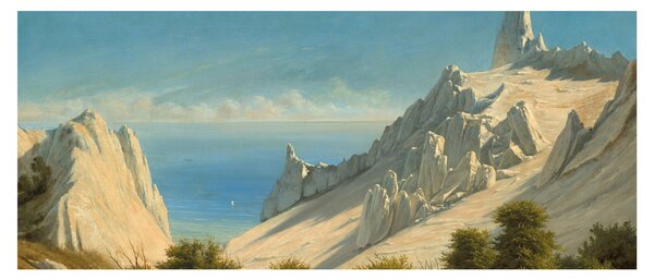 Kép - Georg Emil Libert, View of Sommerspiret, the Cliffs of Møn, reprodukciók (120x50 cm)