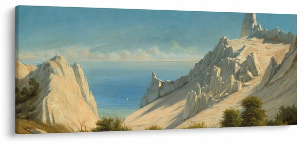Kép - Georg Emil Libert, View of Sommerspiret, the Cliffs of Møn, reprodukciók (120x50 cm)