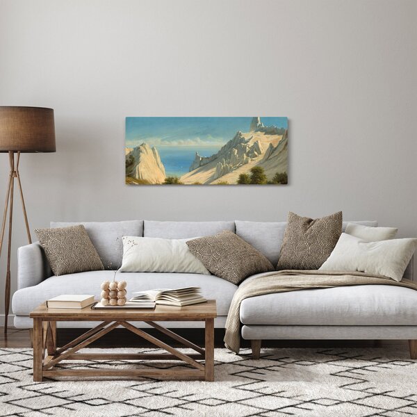 Kép - Georg Emil Libert, View of Sommerspiret, the Cliffs of Møn, reprodukciók (120x50 cm)