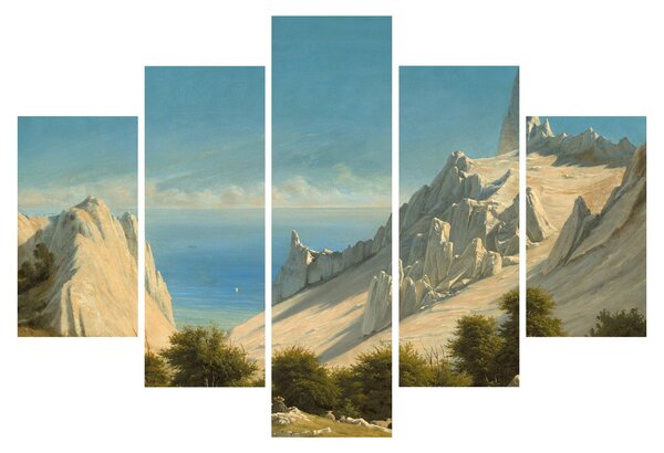 Kép - Georg Emil Libert, View of Sommerspiret, the Cliffs of Møn, reprodukciók (150x105 cm)