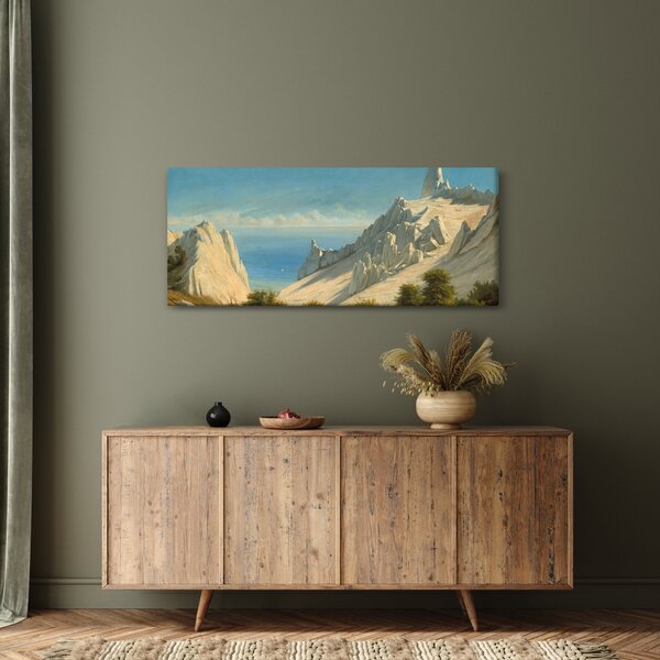 Kép - Georg Emil Libert, View of Sommerspiret, the Cliffs of Møn, reprodukciók (120x50 cm)