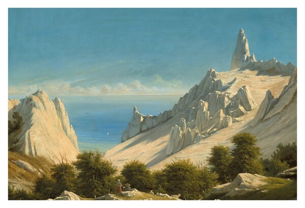 Kép - Georg Emil Libert, View of Sommerspiret, the Cliffs of Møn, reprodukciók (90x60 cm)
