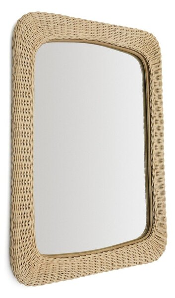 Fali tükör rattan kerettel 58x79 cm Zilna – Kave Home