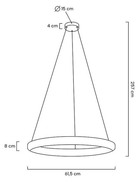 Moosee Liberty 60 Kristályüveg Arany LED Függőlámpa