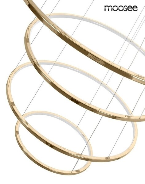 MOOSEE függőlámpa RING SLIM M arany