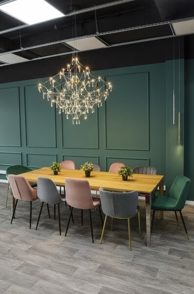 King Home Constellation 100 Gold LED Függőlámpa Kristály Arany