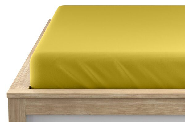 Jersey sárga lepedő EXCLUSIVE 90x200 cm