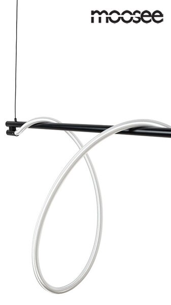 MOOSEE Serpiente 120 LED Függőlámpa Fekete-Fehér Hullámos