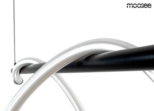 MOOSEE Serpiente 120 LED Függőlámpa Fekete-Fehér Hullámos