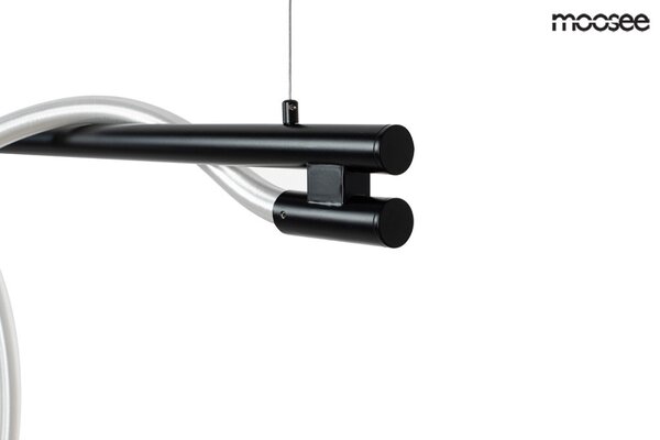 MOOSEE Serpiente 120 LED Függőlámpa Fekete-Fehér Hullámos