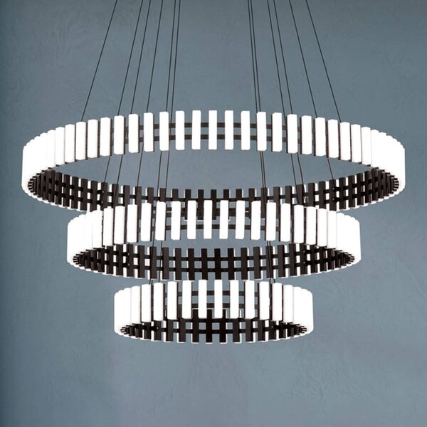 ORION LED függő lámpa Mansion, szabályozható, dimmelhető, Fehér / opál, Nappali / Étkező, fém, Dizájn
