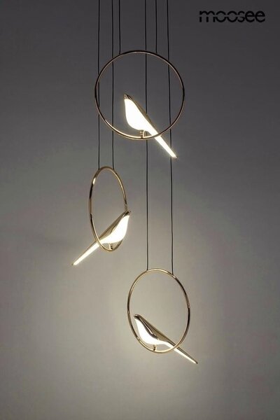 MOOSEE BIRD DISC arany függőlámpa