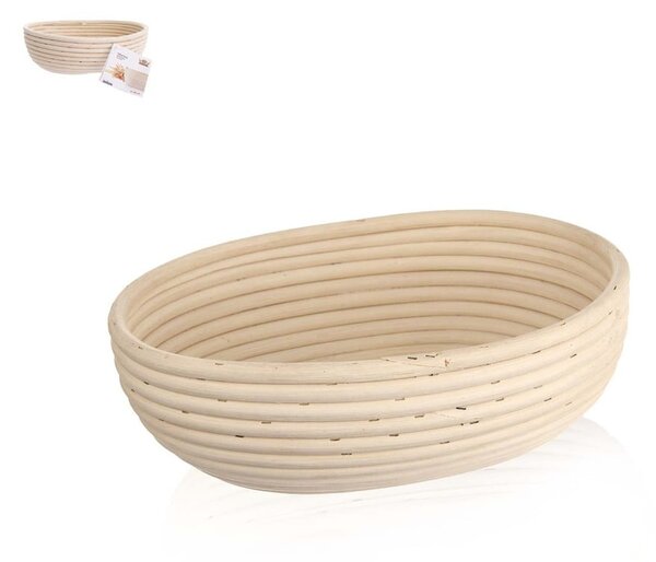 Rattan természetes fűzfavessző kosár, 28 x 22 cm - Orion