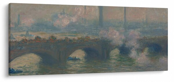 Kép - Claude Monet, Waterloo Bridge, Gray Day, reprodukciók (120x50 cm)