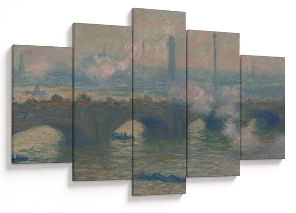 Kép - Claude Monet, Waterloo Bridge, Gray Day, reprodukciók (150x105 cm)