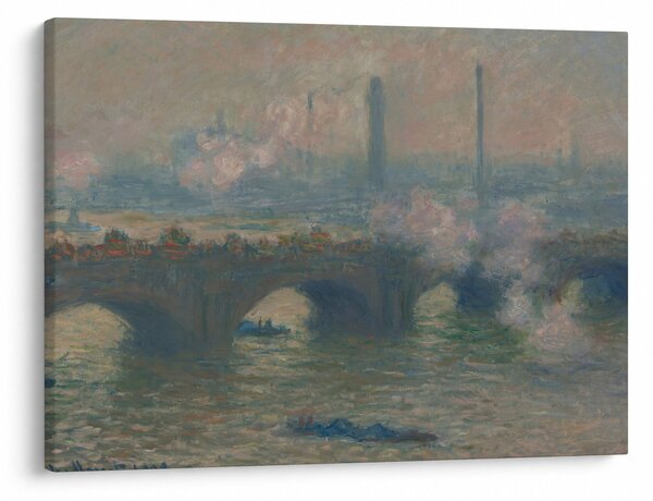 Kép - Claude Monet, Waterloo Bridge, Gray Day, reprodukciók (70x50 cm)